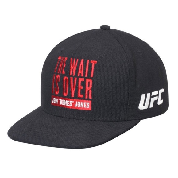 Jon "Bones" Jones UFC 200 Reebok Script Hat "The Wait is Over" Black Snapback - Picture 2 of 14